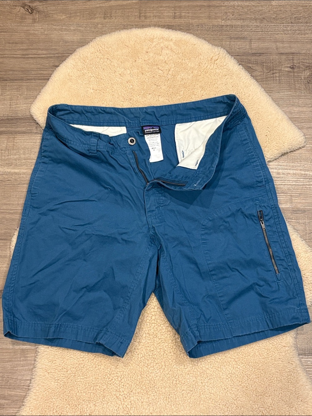 Patagonia Teal Blue Outdoor Men's Shorts